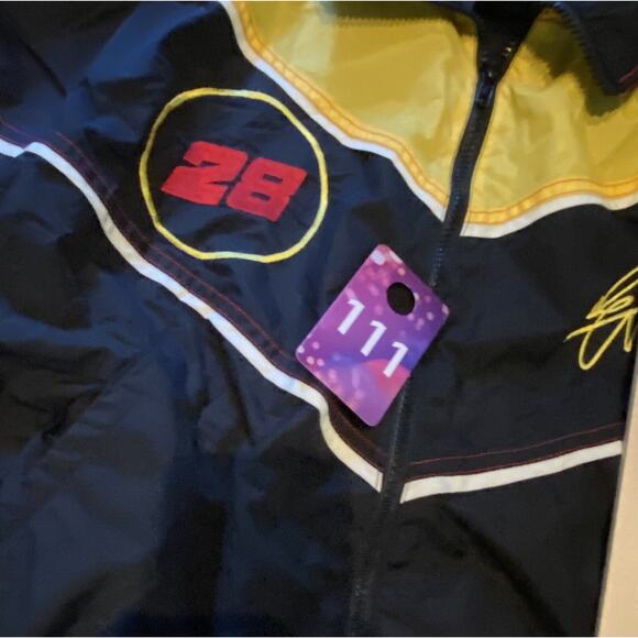 Ernie Irvin (28) NASCAR Racing Windbreaker Jacket Large VTG 1990’s Winston Cup - Picture 9 of 9